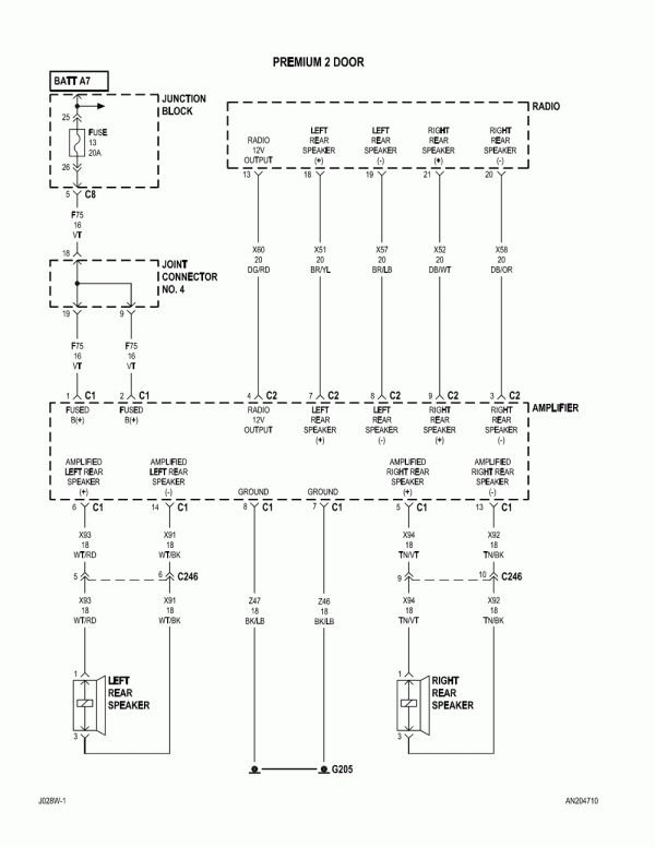 16 1998 Dodge Dakota Car Radio Wiring Diagram Car Diagram Wiringg 