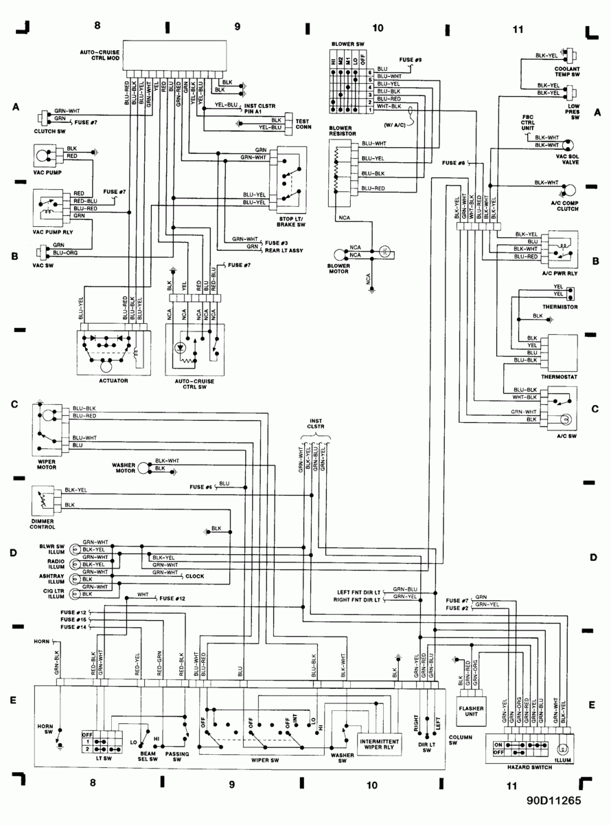 1989 Dodge Pickup D150 Wiring Diagram