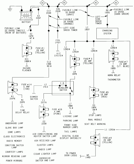 1990 Dodge Dakotum Electrical Wiring Diagram Wiring Diagram Schema