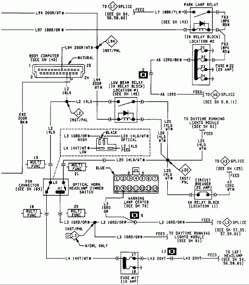 1993 Dakota Wiring Diagram 1993 Dakota Fuse Box Diagram Wiring 