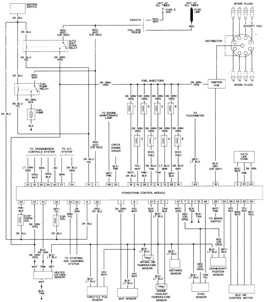 1993 Dodge Spirit Fuse Box Wiring Diagram Schema