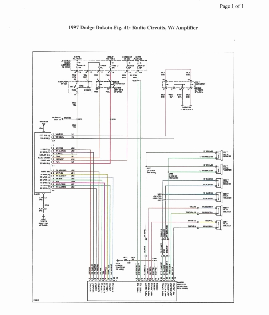 1999 Dodge Dakota Radio Wiring Diagram For Your Needs
