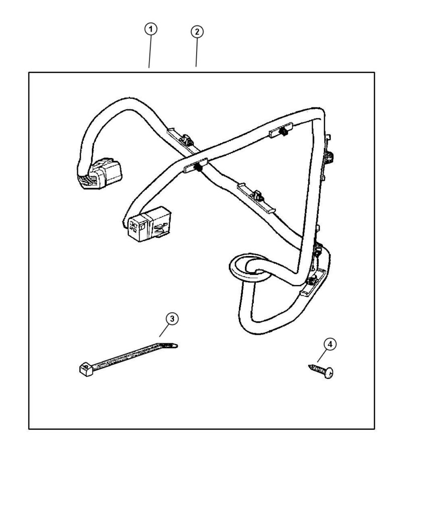 2000 Dodge Ram 2500 Wiring Kit Trailer Tow 7 Way 7 Way Round 