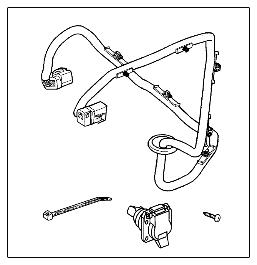 2000 Dodge Ram 2500 Wiring Kit Trailer Tow 7 Way 7 Way Round 