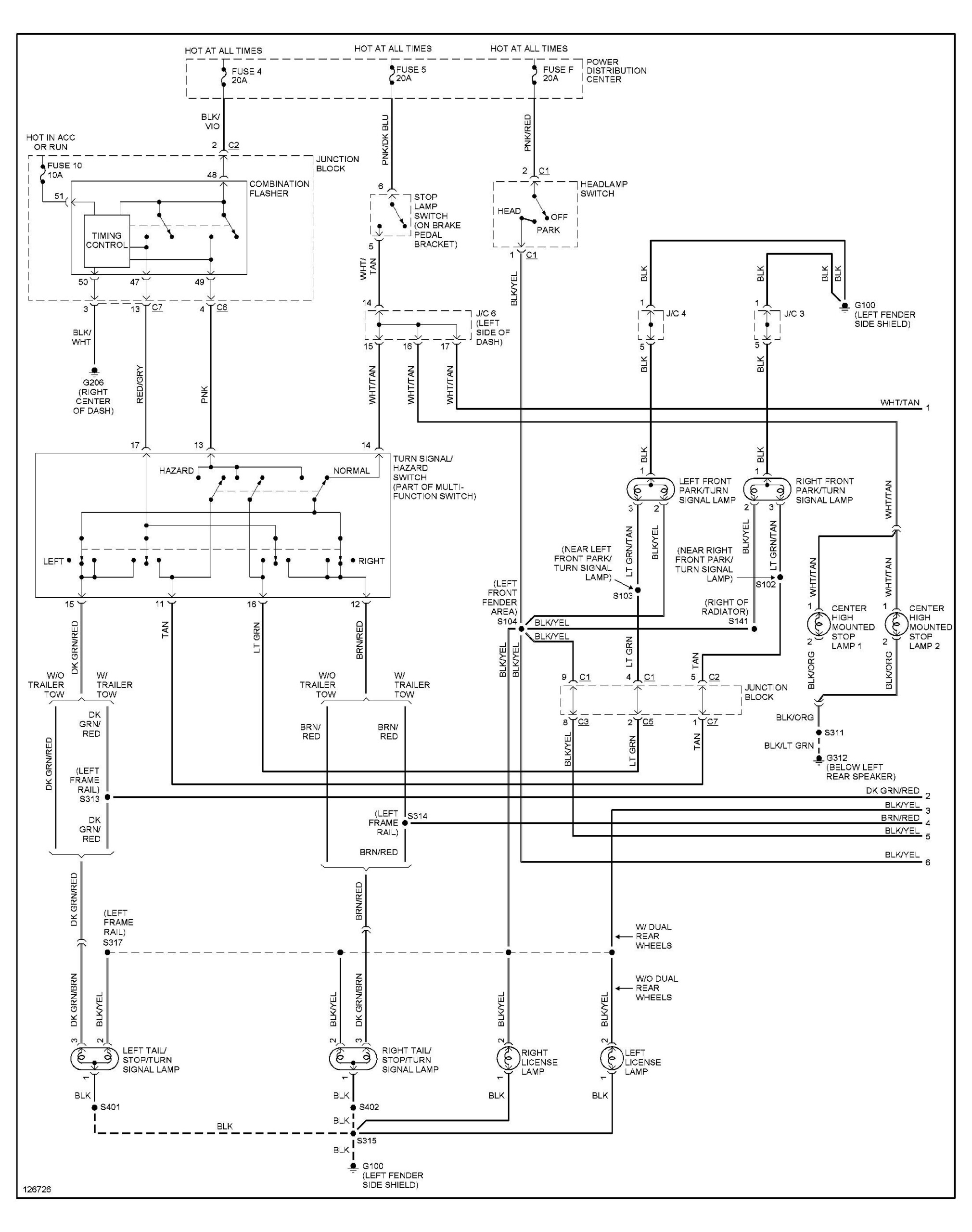 2001 Dodge Ram 1500 Tail Light Wiring Diagram Collection Wiring