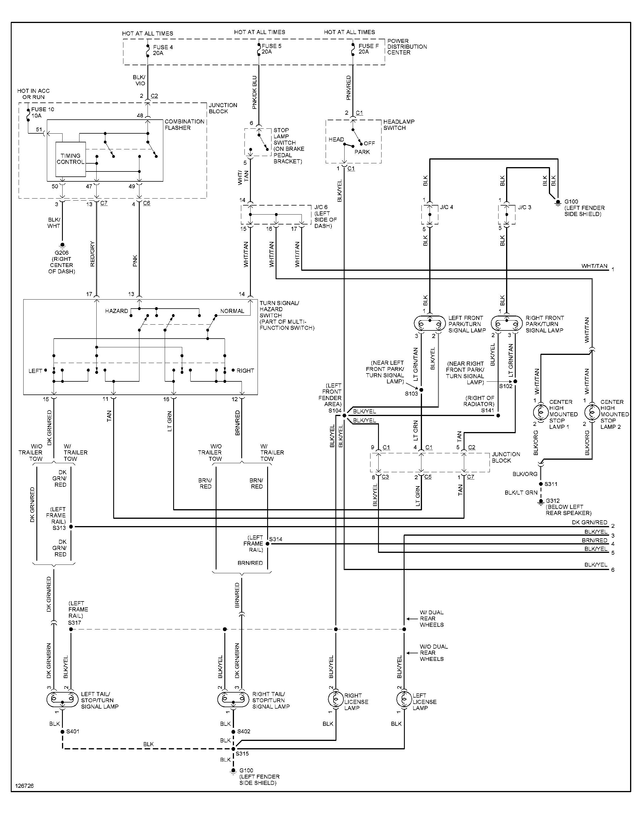 2001 Dodge Ram 1500 Trailer Wiring Diagram Trailer Wiring Diagram