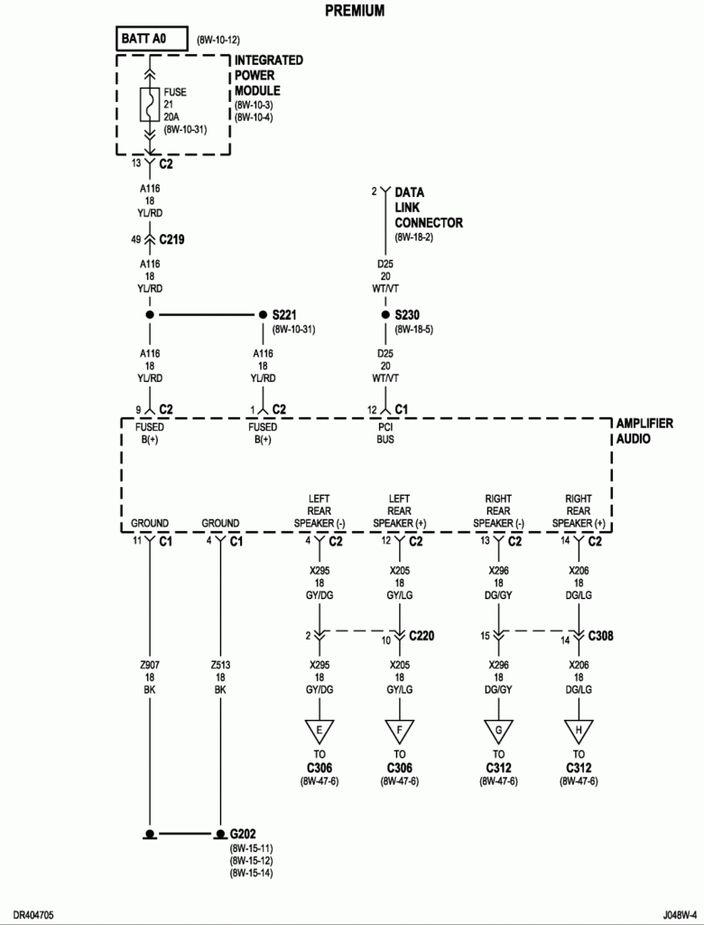 2004 Dodge Ram 1500 Factory Radio Wiring Diagram DODGE Car Radio 