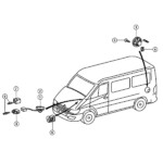 2005 Dodge Sprinter 2500 Retainer Wiring Harness Speakers Wheelbase