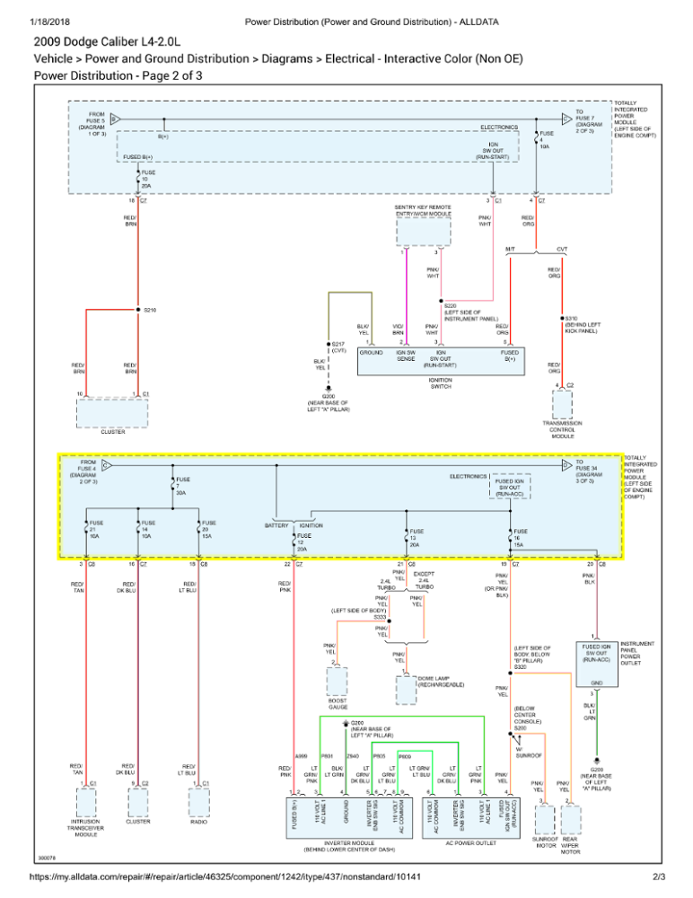 2009 Dodge Caliber Wiring Diagram