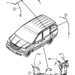 2014 Dodge Grand Caravan Wiring Body C pillar power Sunroof 3rd