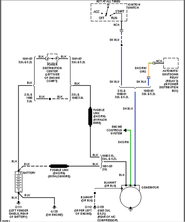 25 1991 Dodge Dakota Wiring Diagram Wiring Diagram Info