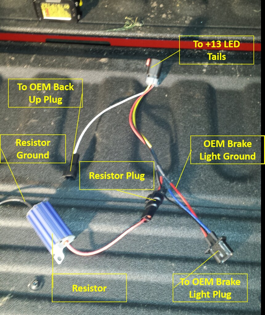 51 Ram Oem Led Tail Light Conversion Harness Wiring Diagram Plan