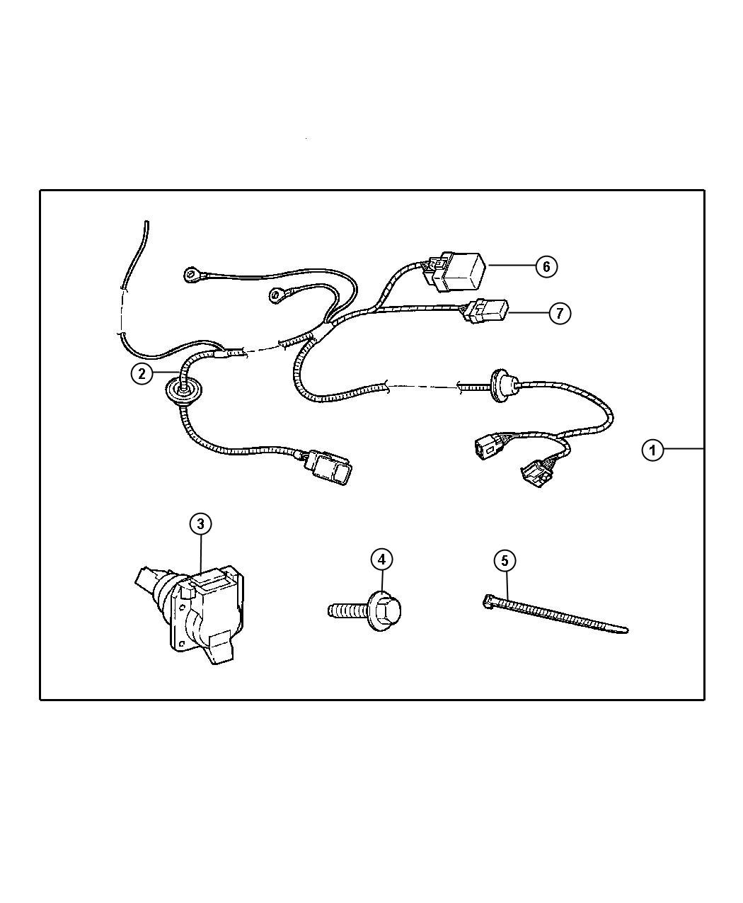 56038366AB Chrysler Connector 7 Way Factory Chrysler Parts Bartow FL