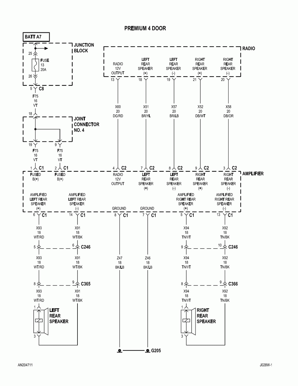 98 Dodge Dakota Radio Wiring Diagram Database Wiring Collection