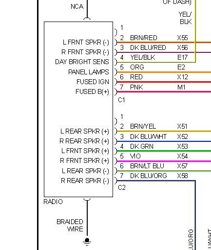 99 Dodge Caravan Radio Wiring Wiring Diagram Networks