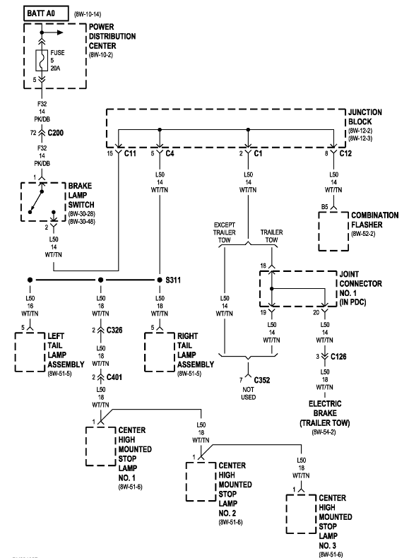 99 Dodge Durango Tail Light Wiring Diagram Wiring Diagram