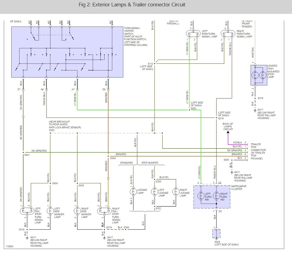  DIAGRAM Drive And Brake Lights Wiring Diagram 2001 Dodge Ram 4x4