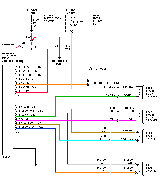 Dodge Dakota Stereo Wiring Harness Collection Wiring Collection