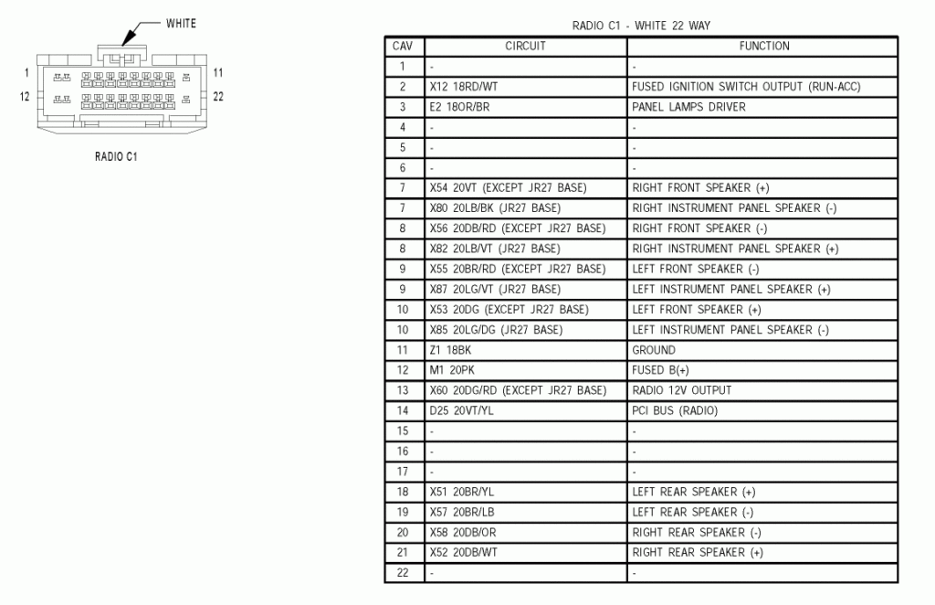 Dodge Radio Wire Diagram Do You Have A Wiring Diagram For A 2002 Dodge 