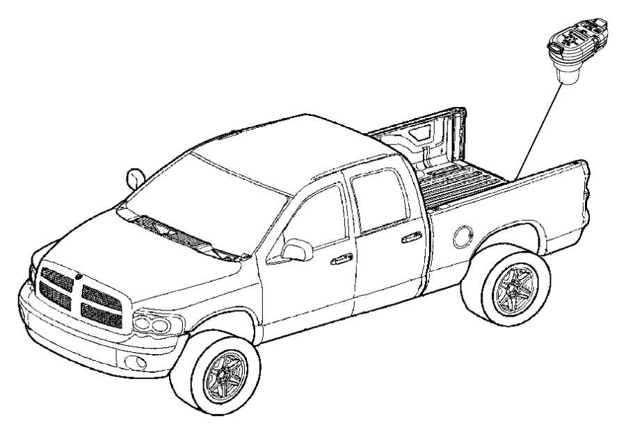 Dodge Ram 1500 Connector Trailer Tow Wiring Pin Way 68014986AB 