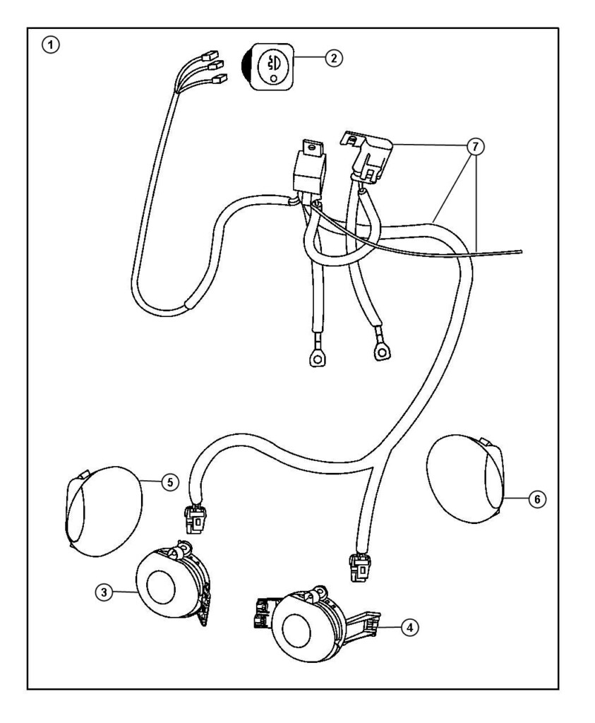 Dodge Ram 1500 Fog Lights Complete Kit Includes Switch Bezels Wire 