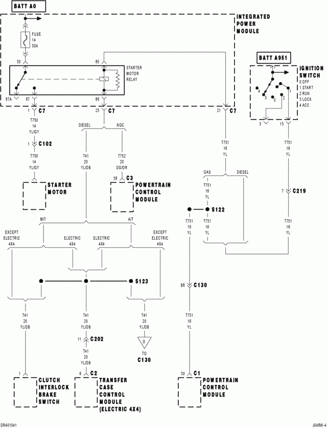 I Need A Color Coded Ignition Wiring Diagram For A 2004 Dodge Ram 5