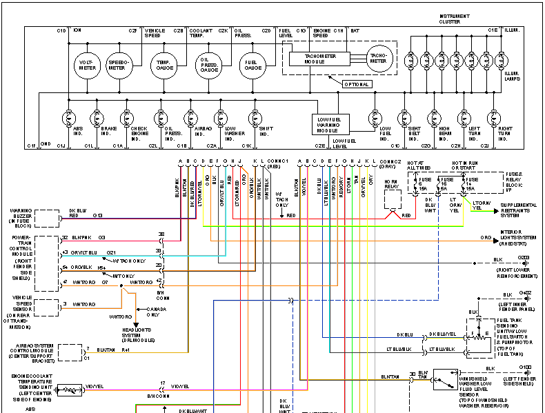 I Need The Wiring Diagram For The Instrument Panel On A 1994 Dodge