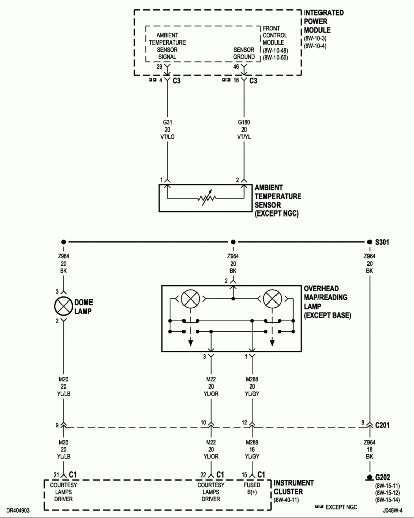 Need Wiring Schematic For A 2004 Dodge Ram Quad Headliner With Auto 