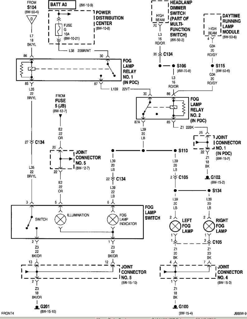 Want To Install Factory Fog Lights On My 98 Ram 1500 Checked The Dash 