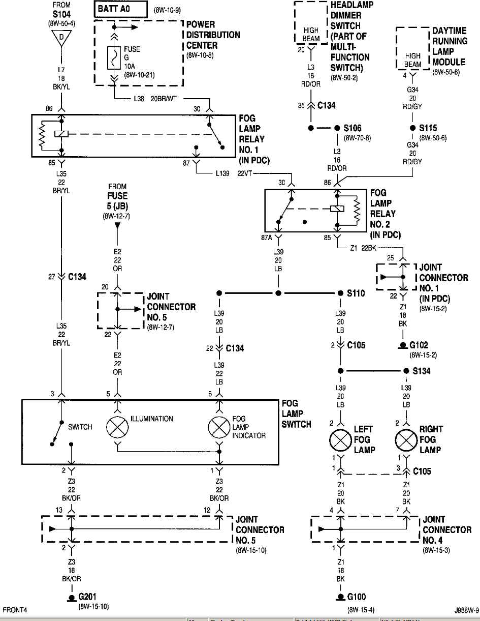 Want To Install Factory Fog Lights On My 98 Ram 1500 Checked The Dash 