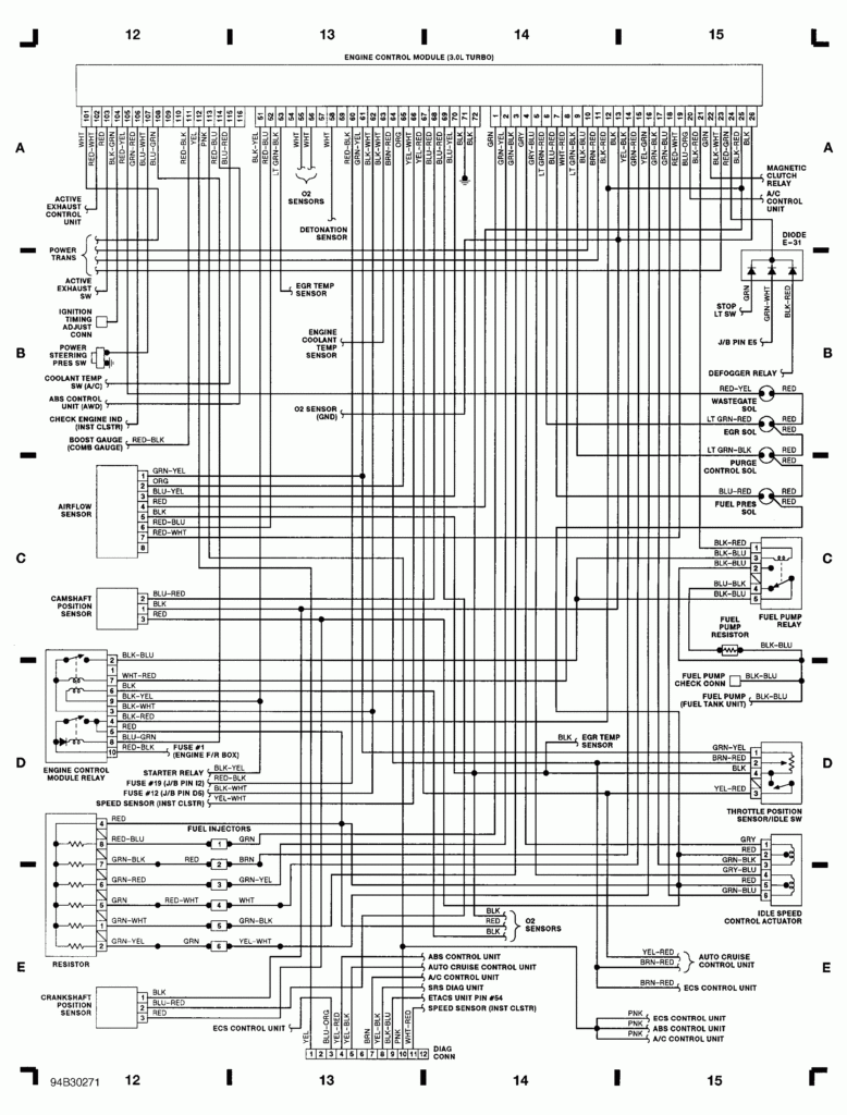 Wiring Diagram 1993 Dodge Stealth Schematic And Wiring Diagram