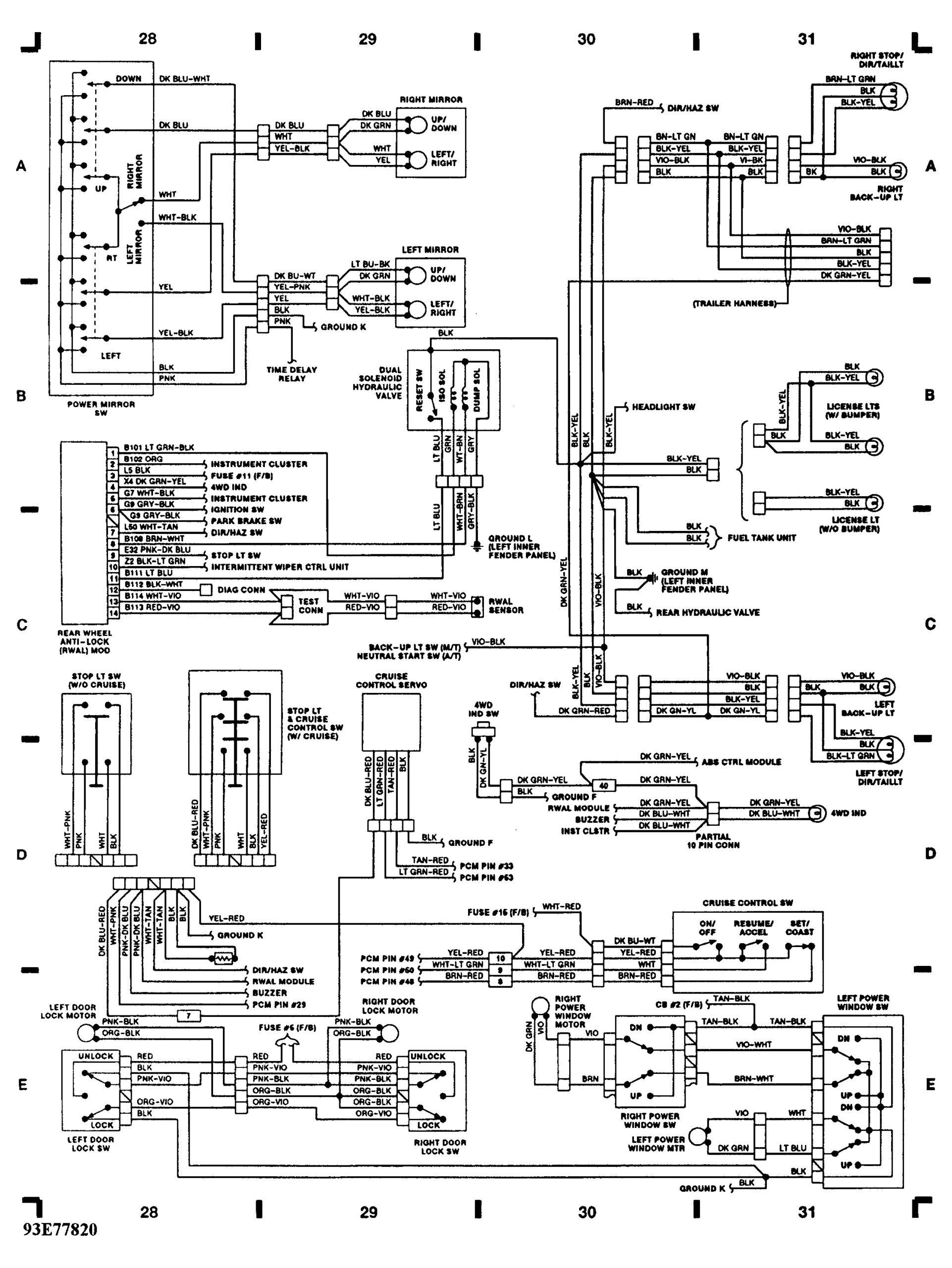 1995 Dodge Ram 1500 Tail Light Wiring Diagram Wiring Diagram