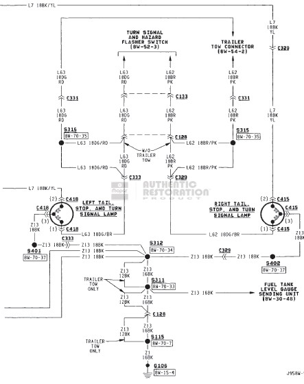 1995 Dodge Ram 2500 Tail Light Wiring Diagram Wiring View And 