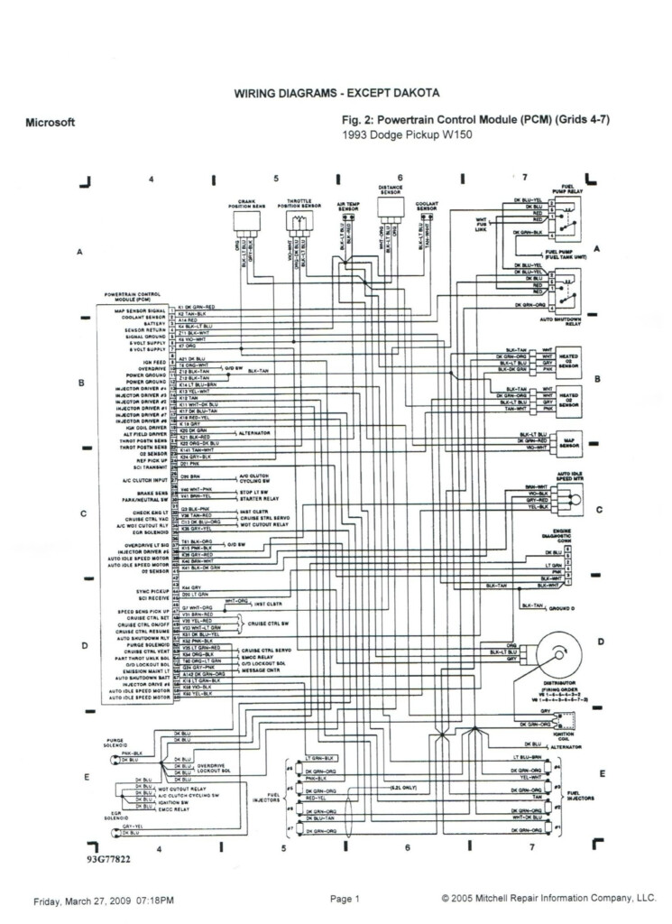 1997 Dodge Dakota Radio Wiring Diagram Free Wiring Diagram