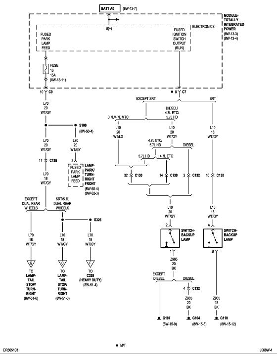 1999 Dodge Ram 1500 Tail Light Wiring Diagram Wiring View And 