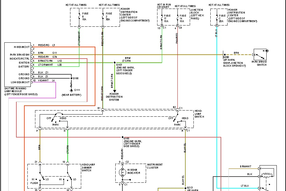 2001 Dodge Dakota Headlight Switch Wiring Diagram Wiring Diagram