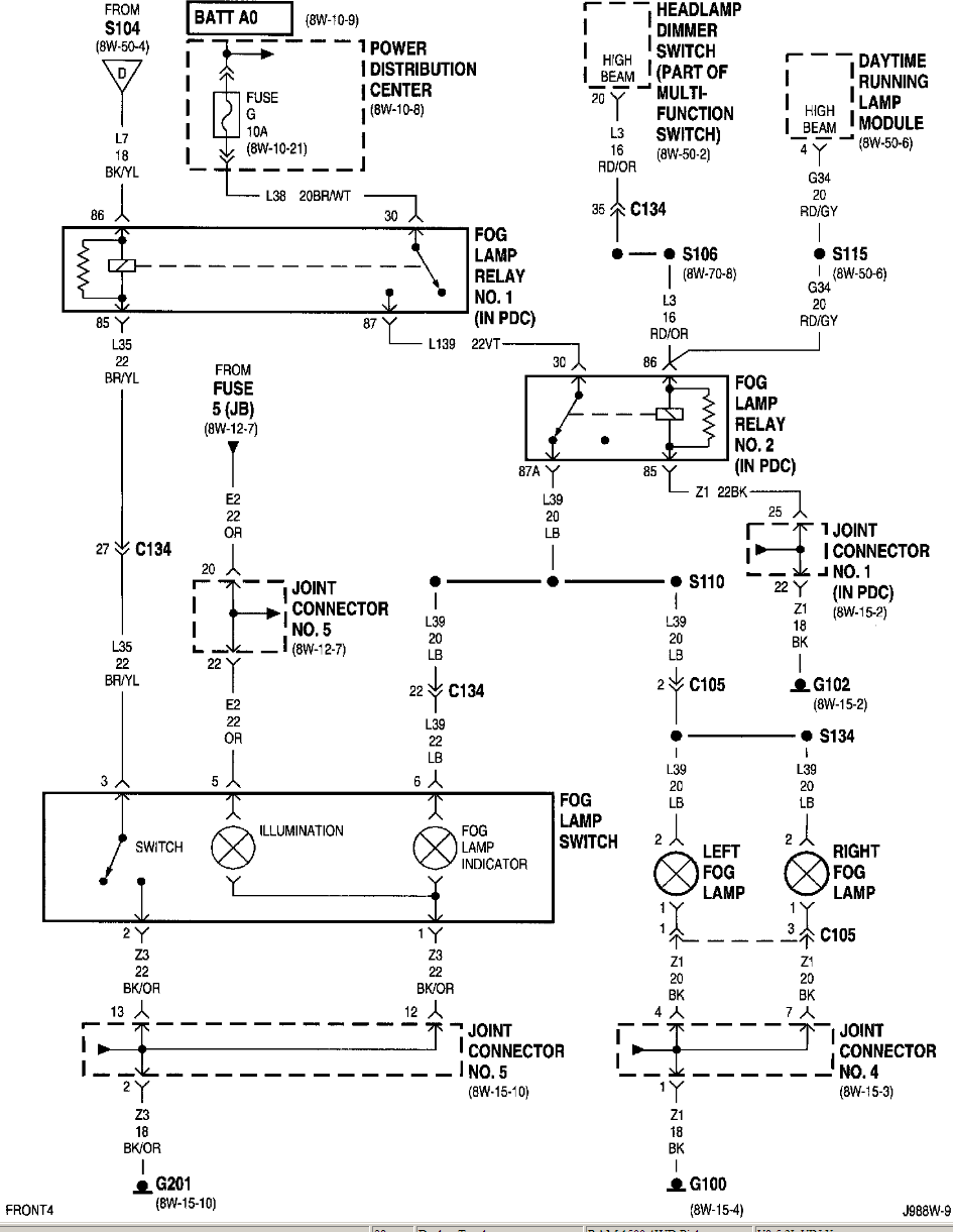 2001 Dodge Ram Fog Light Wiring Diagram Images Wiring Collection