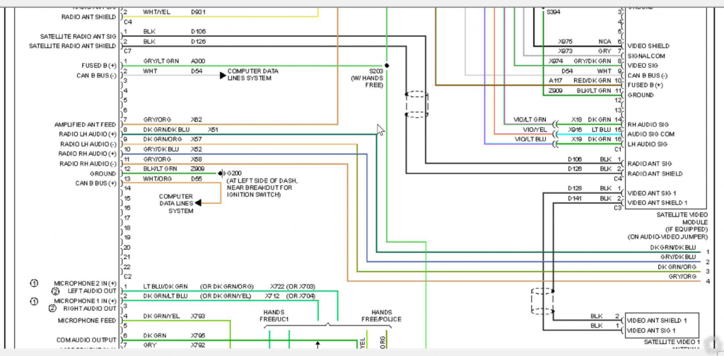 2008 Dodge Charger RT Radio Wiring Diagram