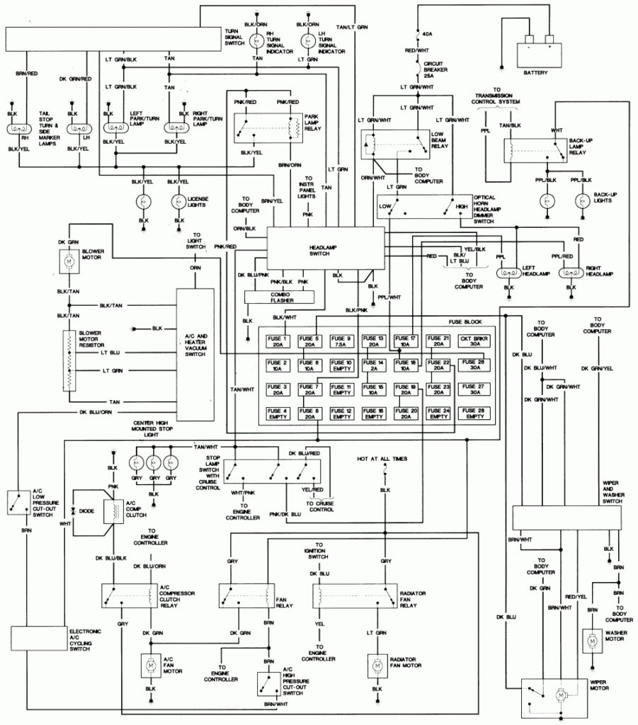 97 Dodge Ram Trailer Wiring Diagram Trailer Wiring Diagram