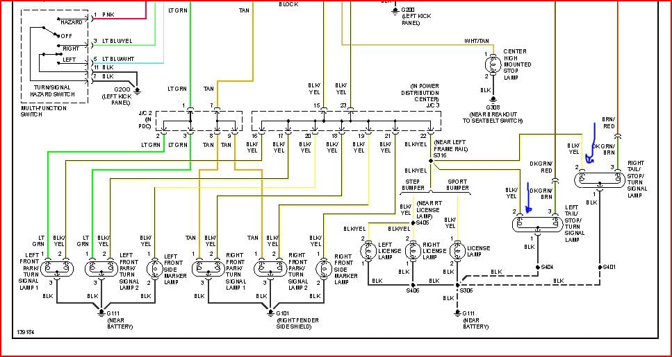 Can There Seperate Fuses For The Tailights On A Dodge Dakota 2001 Model 