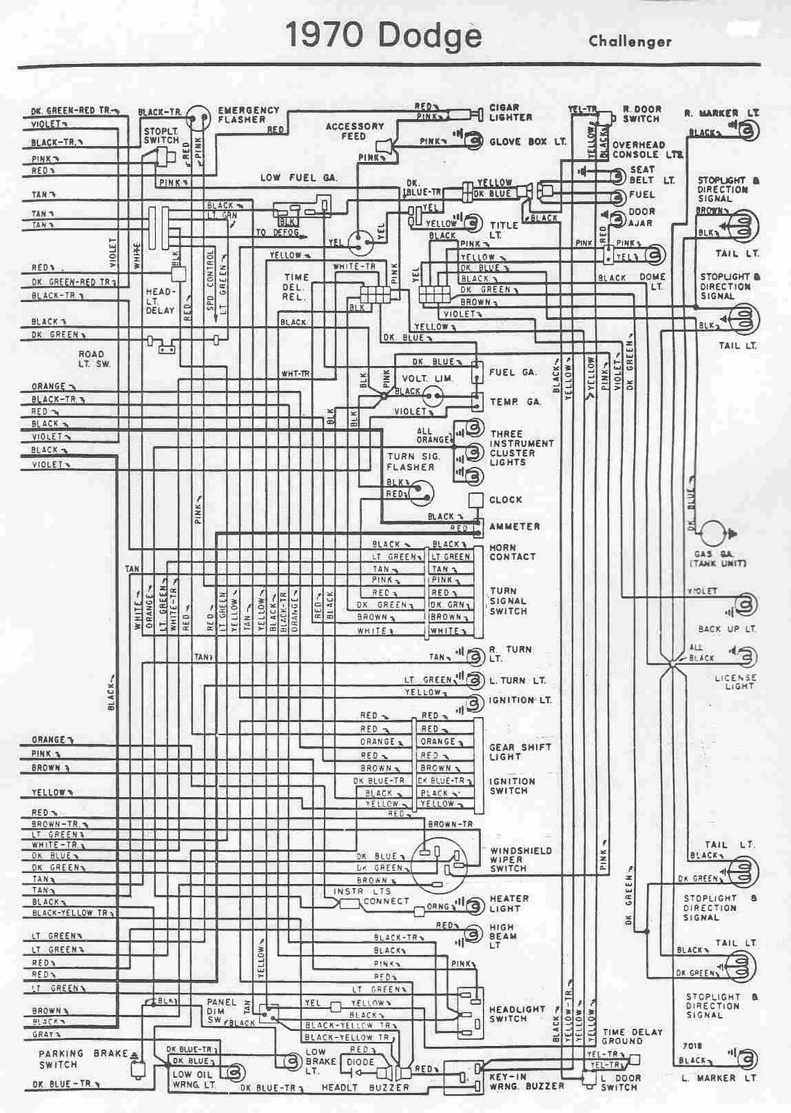 Dodge Challenger 1970 Wiring Diagram All About Wiring Diagrams