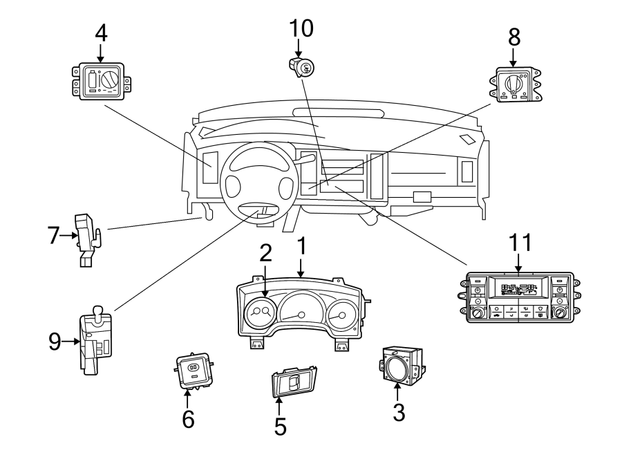 Dodge W350 Switch Brake Parking Electronic Parking Control Park