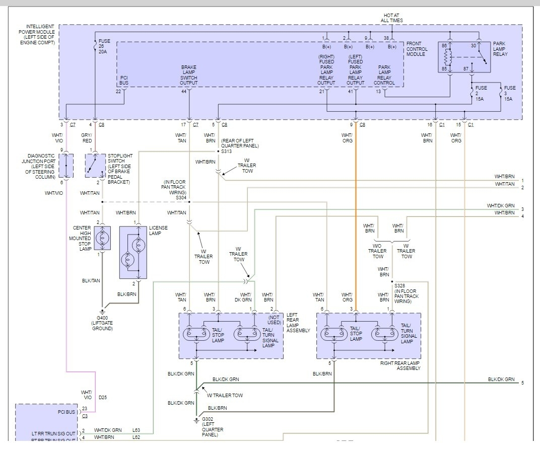  OK 6247 Tail Light Wiring Diagram 2012 Chrysler Town And Country Tail 