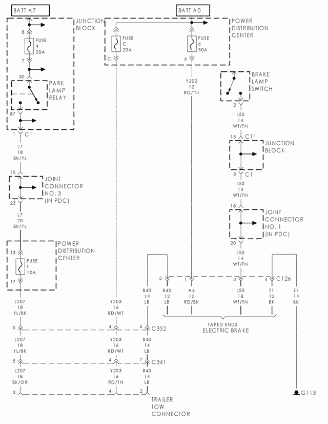 What Is The Wiring Diagram For The Trailer Plug On A 2001 Durango I 