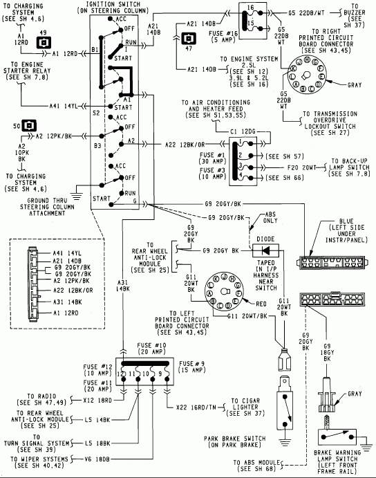 Wiring Diagram For 93 Dodge Dakotum Complete Wiring Schemas