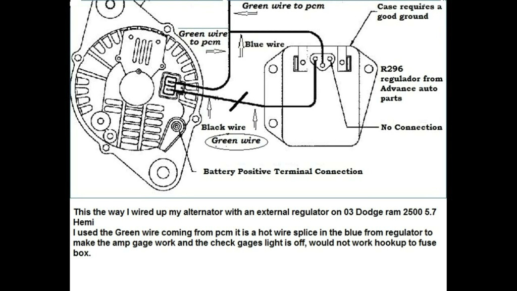 03 Dodge Ram 2500 5 7 Hemi External Regulator Wiring Diagram YouTube - 03 Ram 2500 7 Pin Wiring Diagram