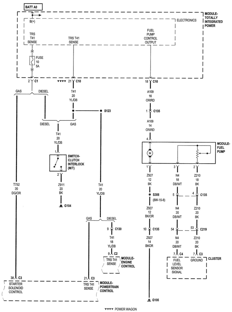 08 Ram 1500 I ve Diagnosed A Bad TIPM To Fuel Pump With 12v Orange red  - 2009 Dodge RAM 1500 Tipm Wiring Diagram