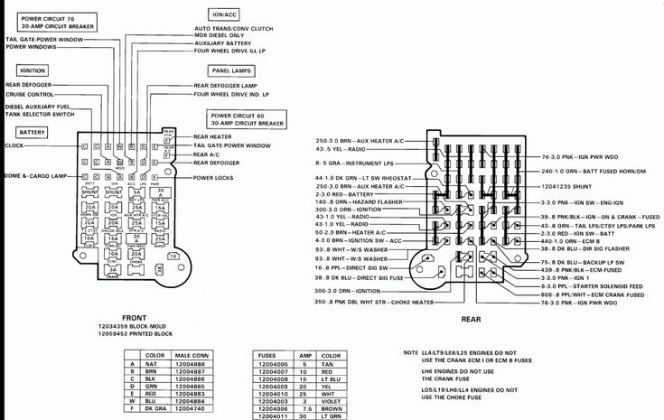 16 89 Chevy Truck Fuse Box Diagram Truck Diagram Wiringg In  - 2006 Dodge RAM Diesel Wiring Diagram