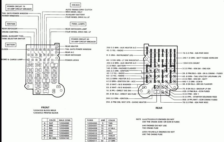16 89 Chevy Truck Fuse Box Diagram Truck Diagram Wiringg In  - Dodge RAM 1500 Fuel Pump Wiring Diagram