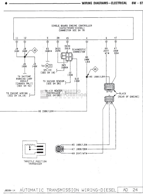 1993 Dodge W250 Wiring Diagram - 93 Dodge RAM Cummins Wiring Diagram